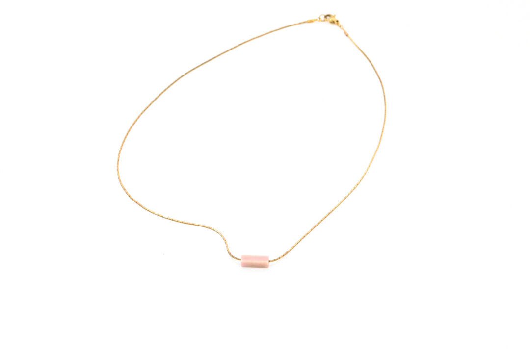 2000000015835-collier-acier-inoxydable---quartz-rose